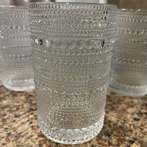 Pottery Barn Jupiter Beaded Glasses
